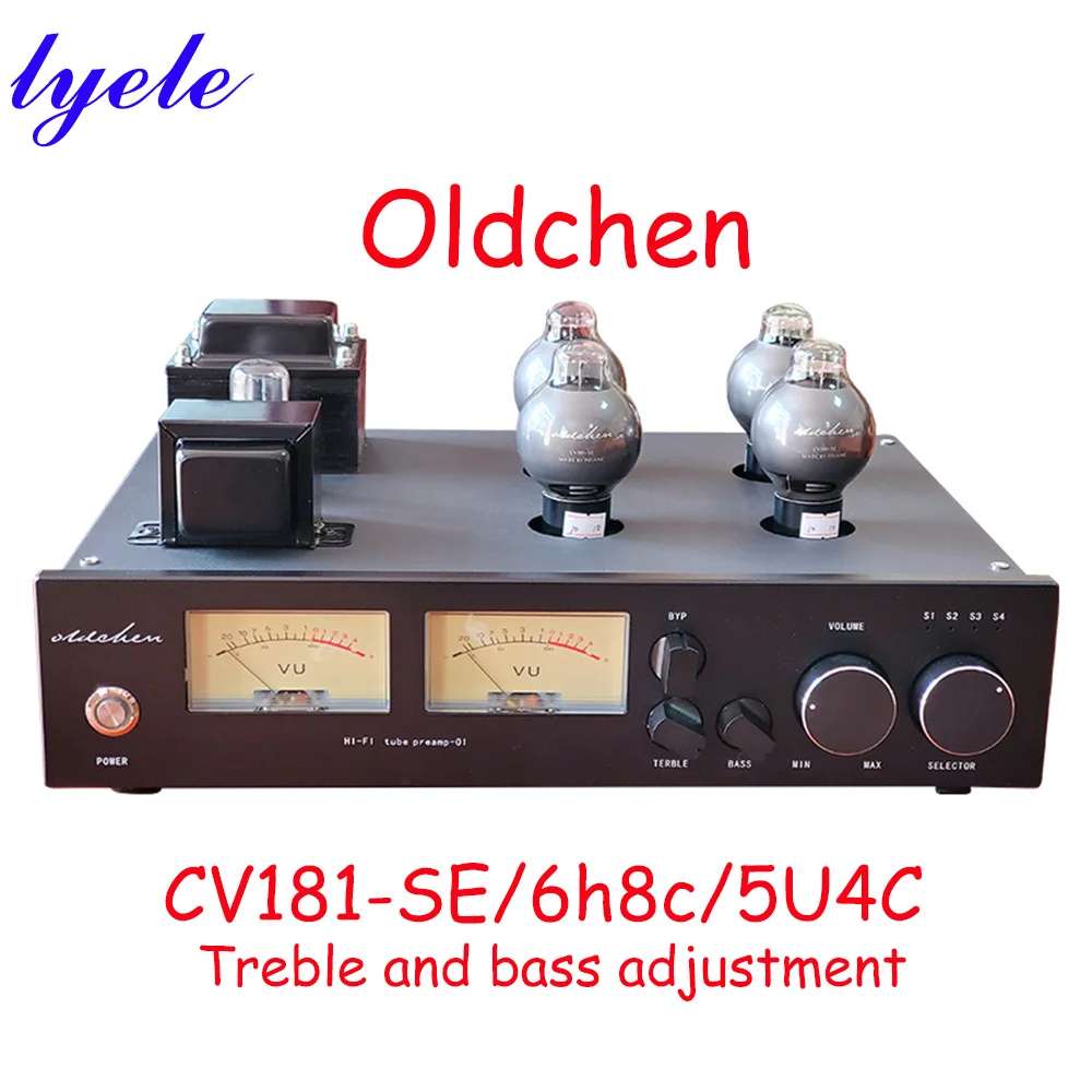 

Предусилитель лампы высоких и низких частот Oldchen CV181-SE HFI, искажение звука, около 0.15% усилителя