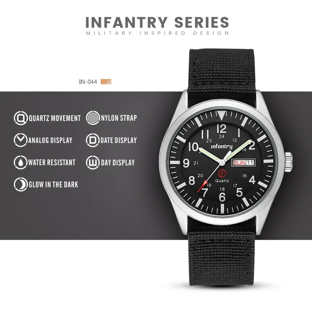 Часы наручные мужские в стиле милитари брендовые Роскошные водонепроницаемые