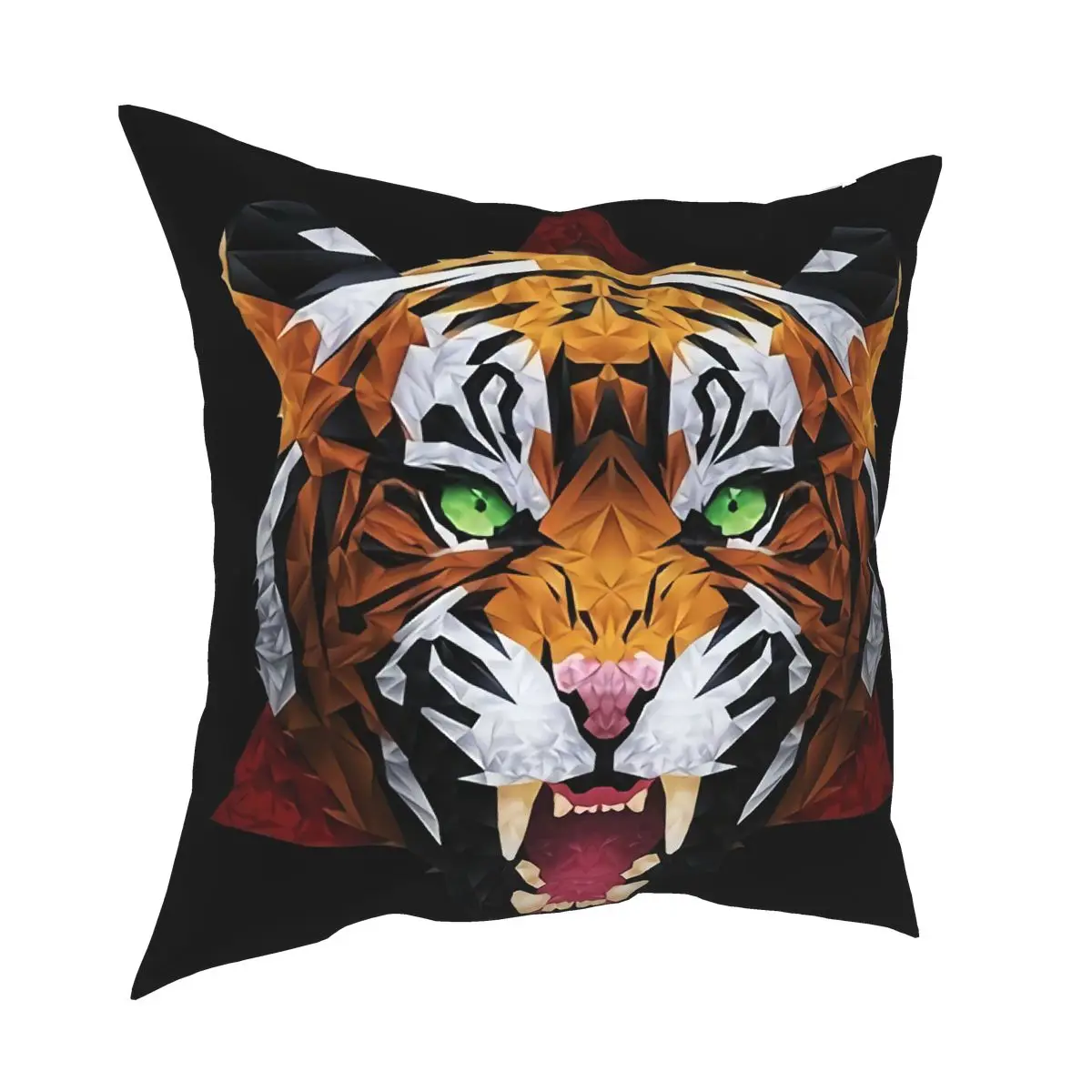 Нестандартные коллективных Геометрическая Тигр Премиум Мужская белая хлопковая