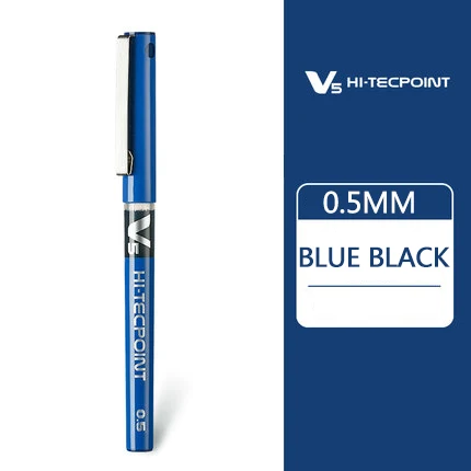 1 шт. гелевые ручки Pilot BX-V5 0,5 мм высокого качества, многоцветные чернильные ручки, школьные и офисные канцелярские принадлежности - Цвет: Blue black