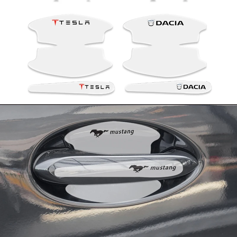 

8pcs Car Door Handle Bowl Scratch Protection Transparent Sticker for Volvo Xc90 S60 S80 Xc60 Xc70 Xc90 Fh V50 S40 Car Styling