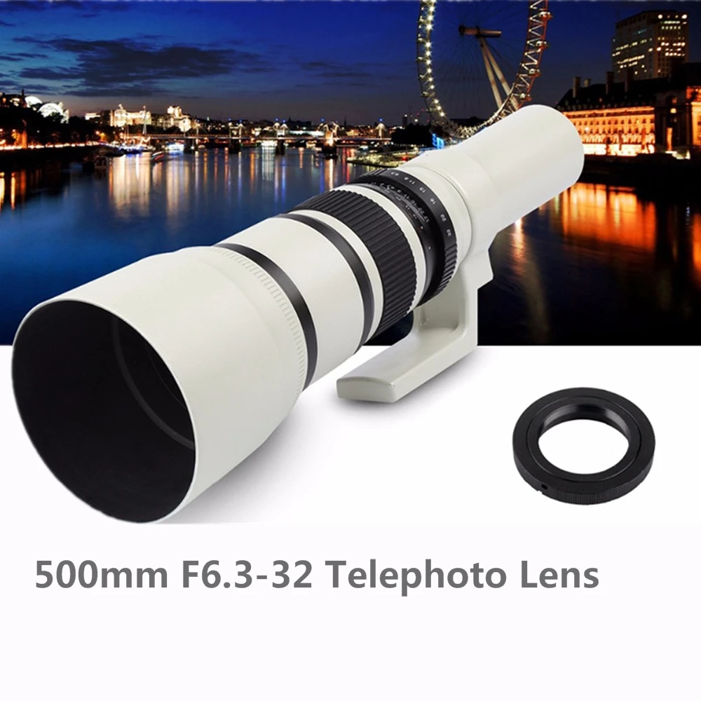 

500mm F6.3-32 Telephoto Lens to & for Sony Alpha (A900 A850 A700 A77 A65 A57 A53 A580 A550 A57 A99 A200 etc.) or Minolta AF (A5D