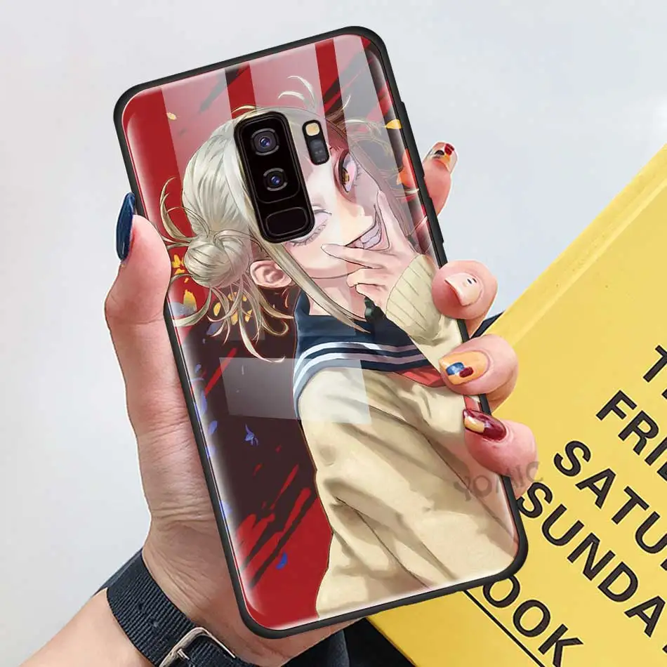 

Anime Himiko Toga Boku Phone Case for Samsung Galaxy S10 S20 FE Note 10 20 Ultra 5G 9 S9 Plus S10e Tempered Glass Cover Coque