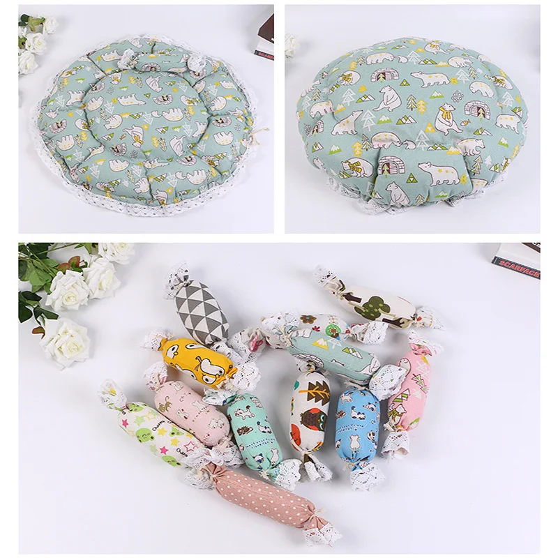 Лежанка для домашних животных в стиле бинго круглая подстилка кошек 68 см сна