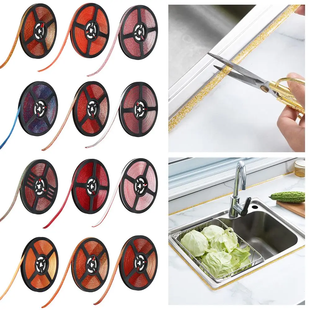 

DIY Ceramic Tile Self-adhesive Mildewproof Beauty Seam Edges Strip Stickers Gap Tape Sticky Tape