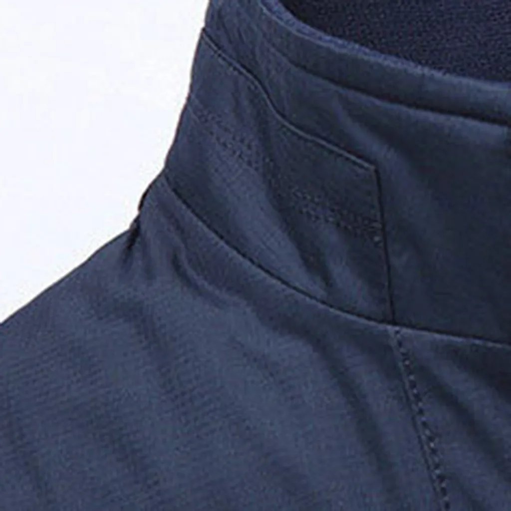 

Men's New Winter Style Fashion Business Self-Cultivation Pure Color Coat Windbreaker Jacket Mens Military Coats Clothing 10.17