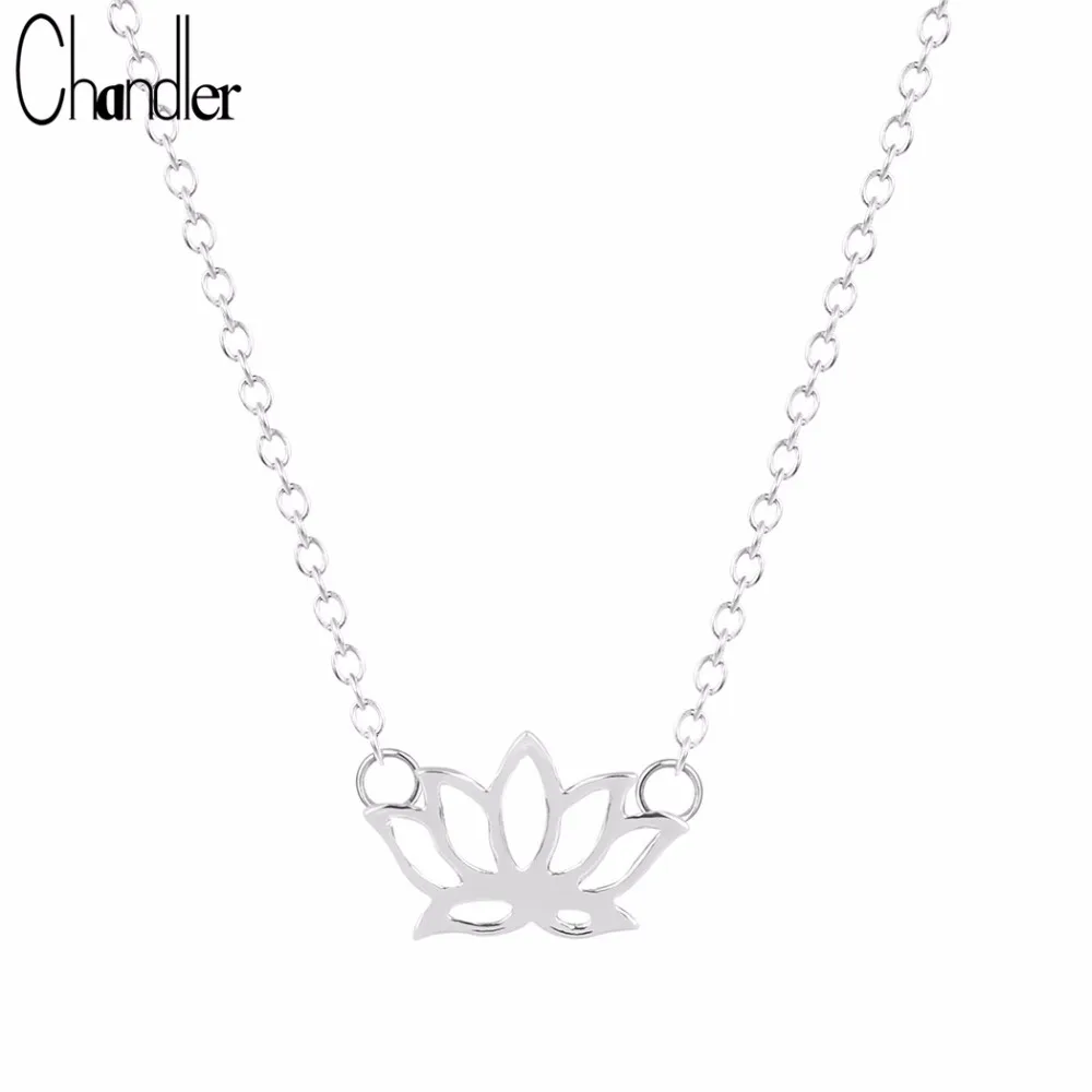 Женское ожерелье с подвеской в виде лотоса