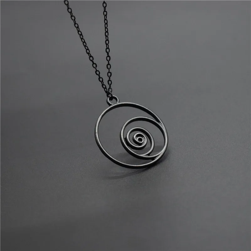 Простой круг кулон ожерелье Серебряный цвет круглое геометрические ювелирные