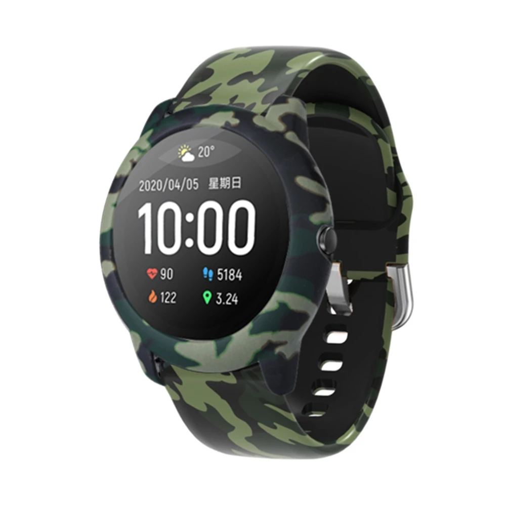 

Silicone Band+PC Case 2in1 For Xiaomi Haylou Solar LS05 Smart Watch Bracelet Wrist Strap+Protector Frame Cover Accessory