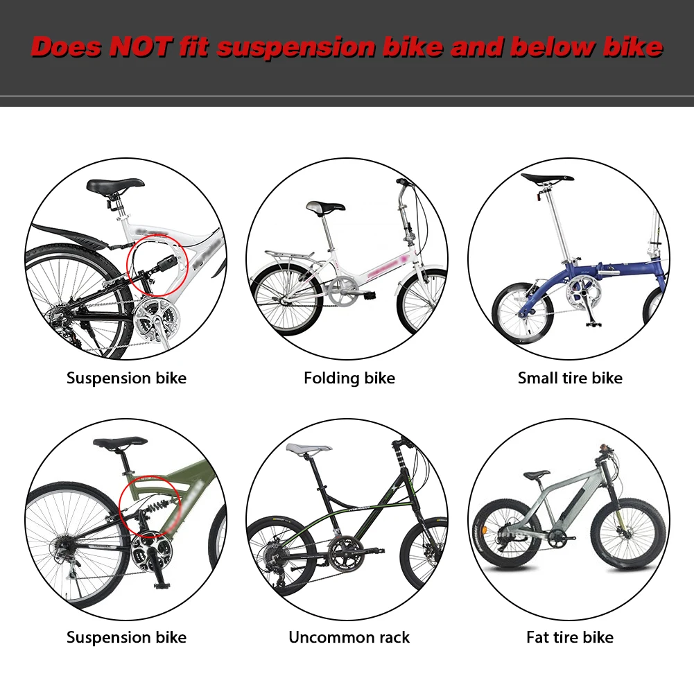 

MTB Bike Back Seat Rack Luggage Carrier Shelf Bicycle Racks Quick Release 50KG Capacity Luggage Cargo Carrier With Reflector