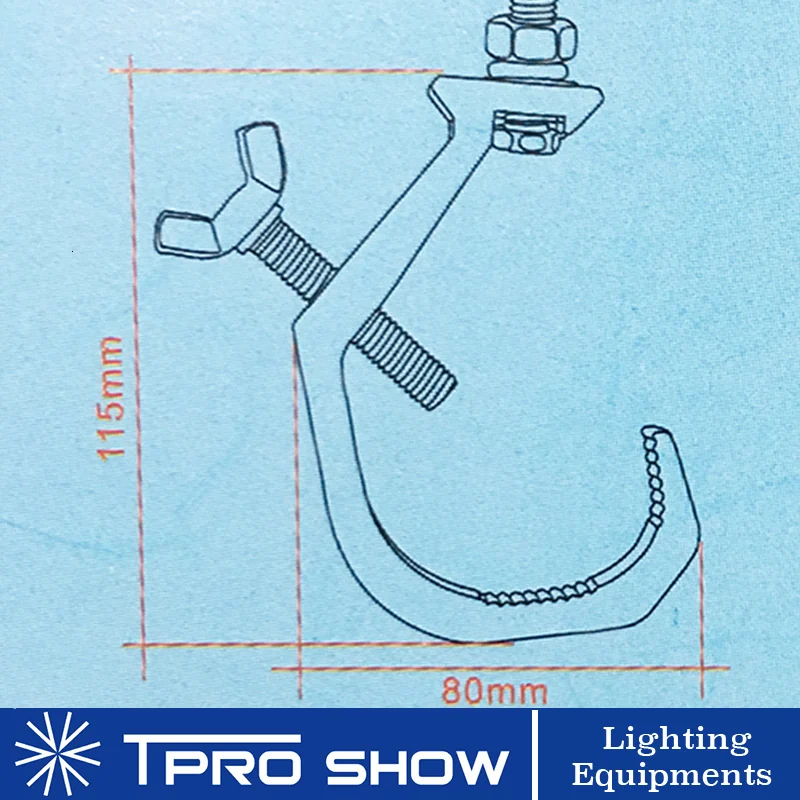 2 шт. Алюминиевые Зажим на ферму с-образный эффект сцсветильник 15 кг оборудование