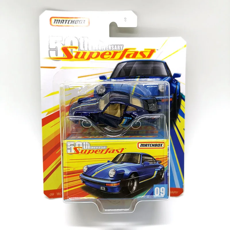 SUPER FAST-9 Спичечный бокс для автомобиля, супер быстрый VOLKSWAGEN HONDA Corvette, 50-летний коллекционный выпуск, металлическая литая модель автомобиля, детские игрушки, подарок - Цвет: SUPER FAST-9