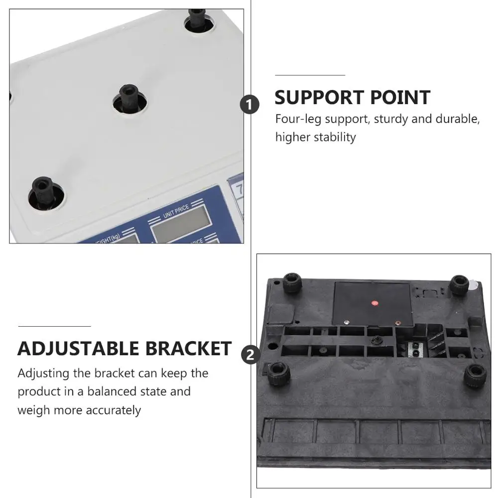 Электронные кухонные весы из нержавеющей стали до 30 кг цифровые коммерческие для