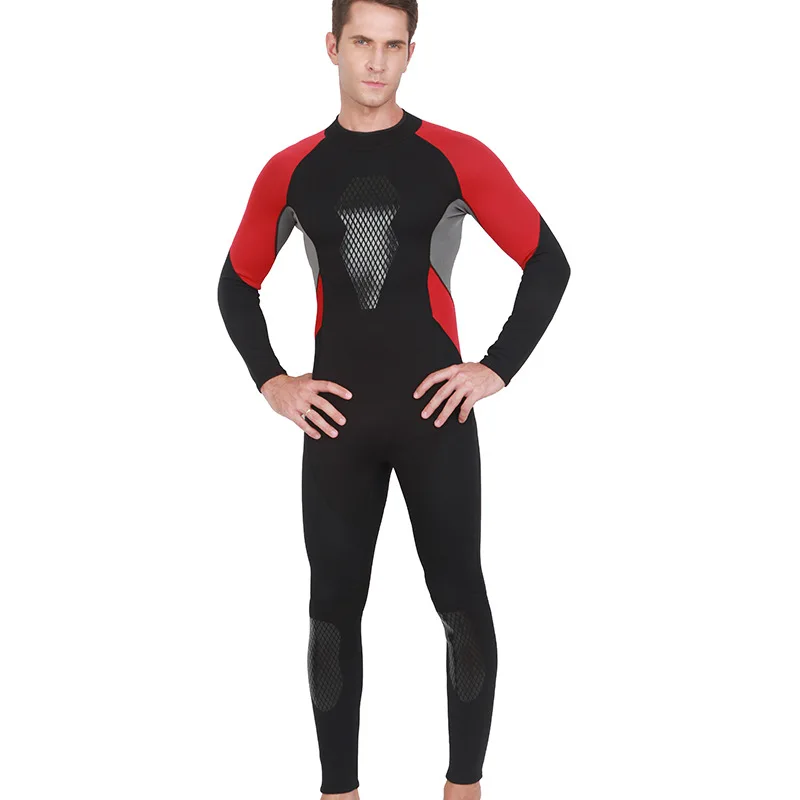

3 мм один полный костюм Мужская Дайвинг теплый гидрокостюм для серфинга с длинным рукавом плавание Неопреновый для дайвинга гидрокостюм