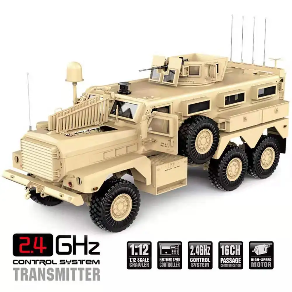 Военный грузовик 1/12 модель моделирования Военная карта HG-P602 Hengguan Hummer внедорожный RC domineering транспортное средство с дистанционным управлением