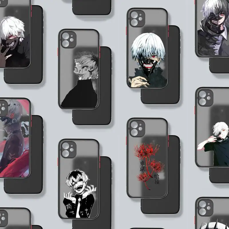 

Tokyo Ghoul Phone Case black matte transparent For iPhone 7 8 x xs xr 11 12 pro plus mini max Clear Funda