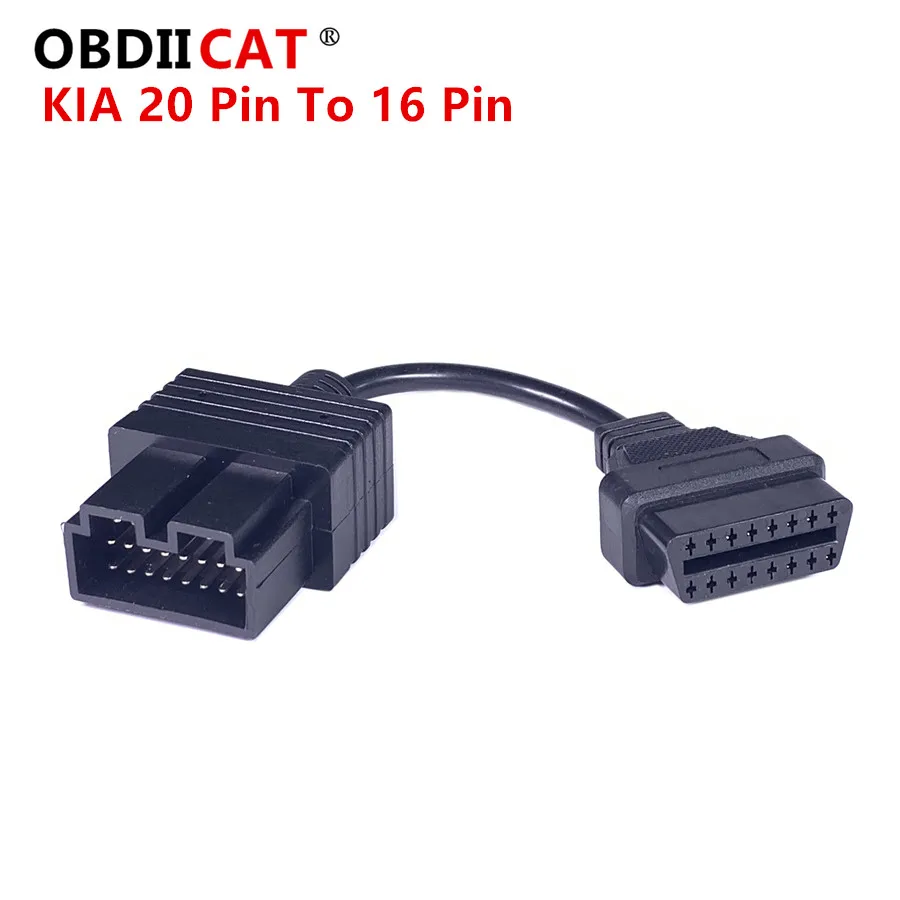 

OBD2 Car Connector For K--I-A 20pin to 16pin Adapter OBD2 Female Connector Diagnostic Tool scanner Adapter Cables K--I-A 20 Pin