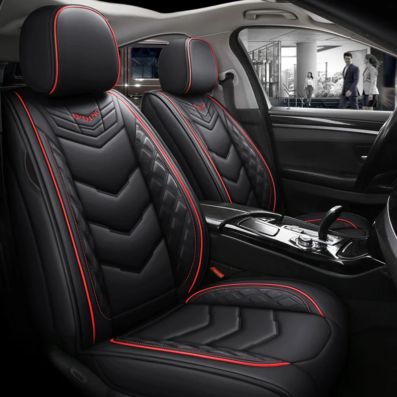 

Car Seat Cover,(Front + Rear) New Universal Seat Cushion,Senior Leather,New Sport Car Styling,Car-Styling For Sedan SUV