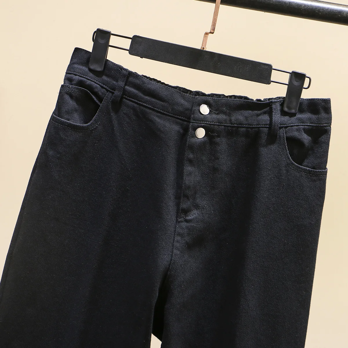 2020 весенние модные джинсы с высокой талией женские штаны-шаровары хлопковые