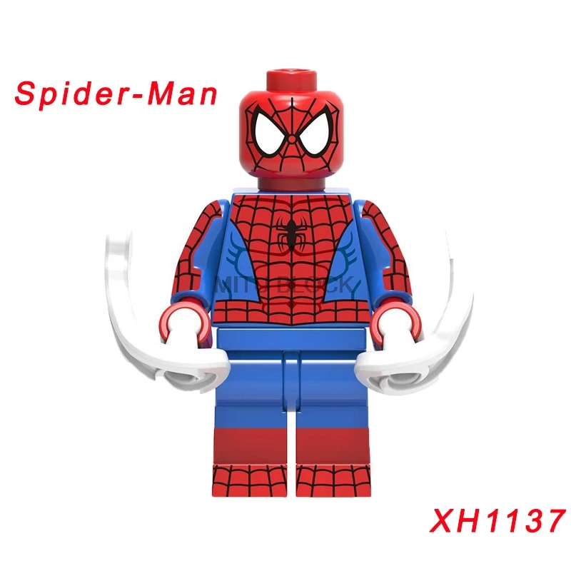 xh1137 Single Sale Avengers 4 End Game Space Suit With Micro Figures Tony Stark Thor Hawkeye For Children Toys Building Blocks - Цвет: xh1137
