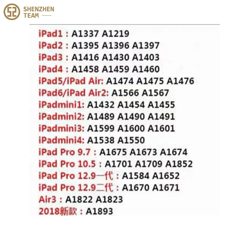 Для i Pad Unlock iCloud серийный номер Wifi адрес для iPad 2/3/4/5/6/Air1/Air2/mini1/mini2/mini3/mini4 A6 A7 A8 |
