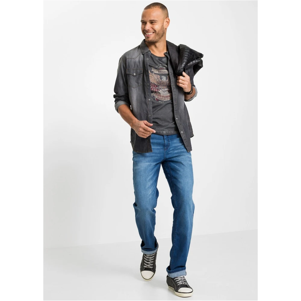 Джинсы стрейч John Baner JEANSWEAR bonprix | Мужская одежда