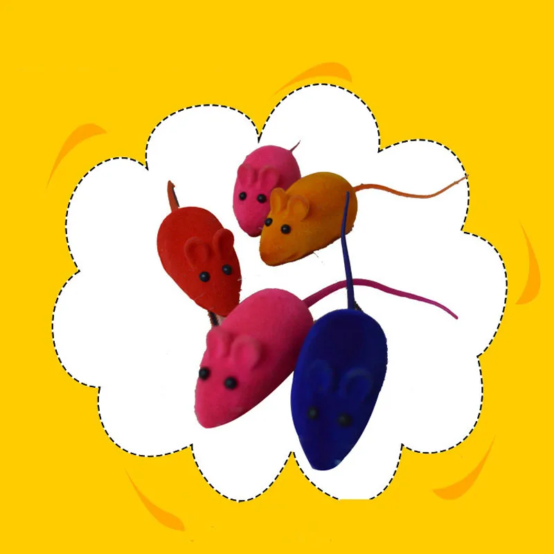 Кошка котенок искусственная мышь крыса пищалка шумовые звуки игрушки для