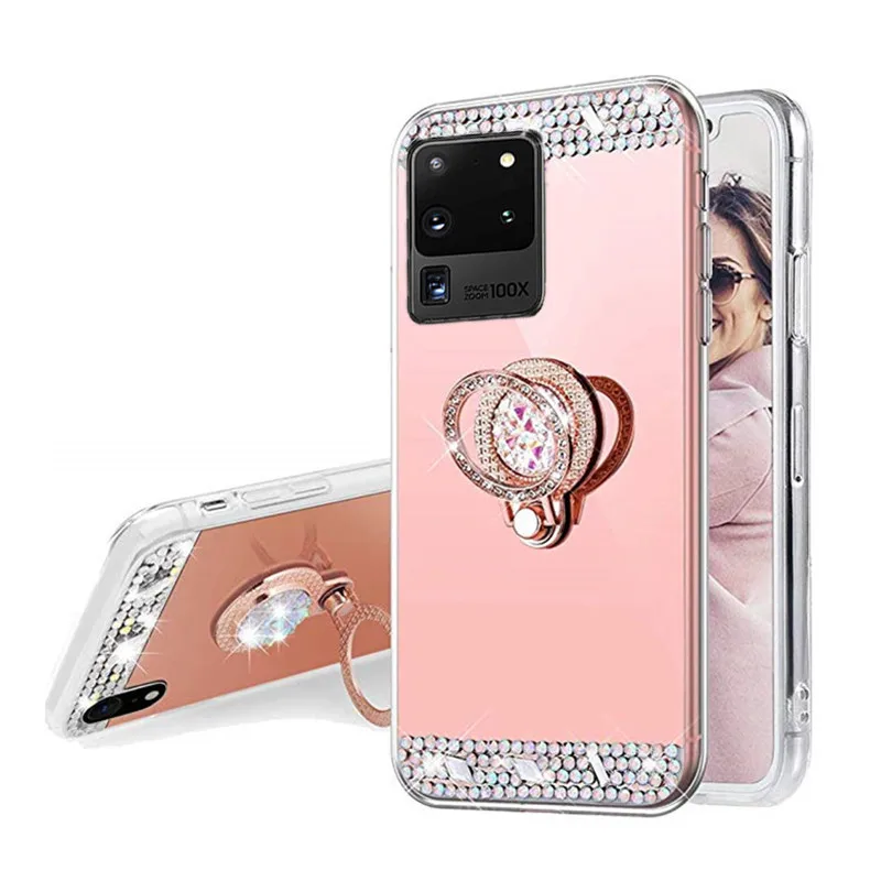 A71 A51 зеркальный Мягкий силиконовый чехол для Samsung Galaxy S20 Ultra A50 A10 A20 A30 S J7 Neo Note 10 plus 8 9