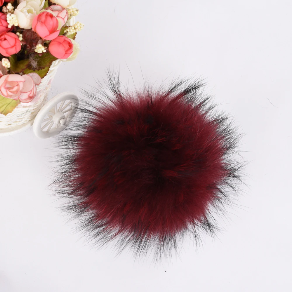 2019 Новый настоящий помпон из меха енота мяч высокого качества меховой шар для