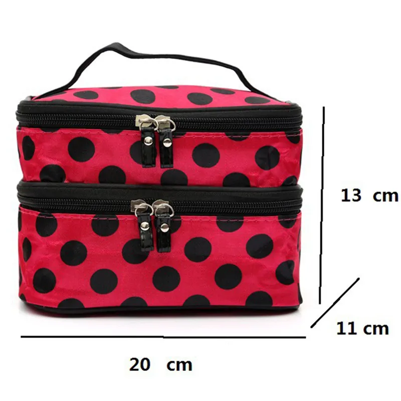 

Women Travel Toiletry Beauty Cosmetic Bag Makeup Case Organizer Zipper Holder Handbag Bolsa de maquillaje Trousse de maquillage