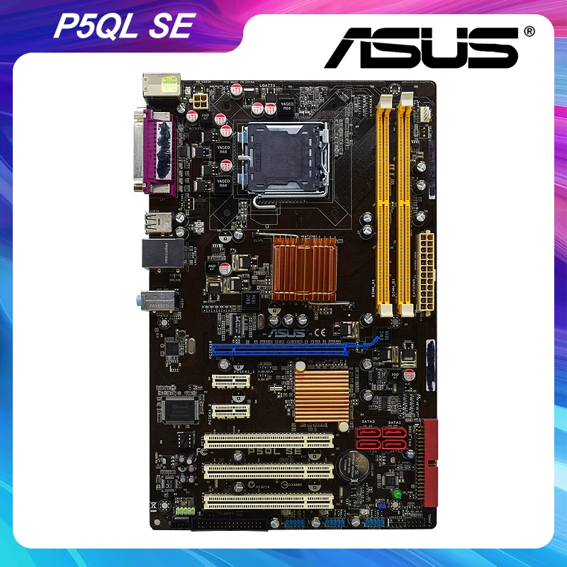 

Asus P5QL SE Desktop LGA 775 Intel P43 оригинальные Материнские платы DDR2 Core 2 Extreme/Core 2 Quad Cpus 12 × USB2.0 SATA 2 PCI-E X16 ATX