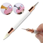 Двусторонняя точечная ручка, 1 шт., гвоздики со стразами инструмент для воска, карандаш, кристалл, ручка для бисера, инструмент для дизайна ногтей, декоративный для маникюра DIY инструментов