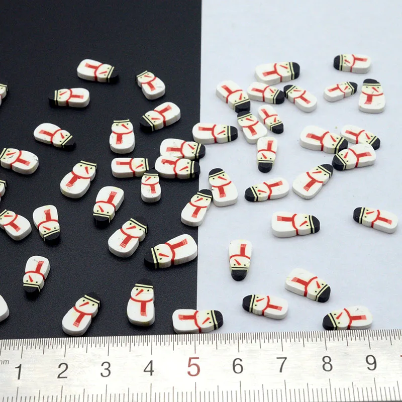 

100g/lot Polymer Hot Clay Christmas Snowman for Crafts Making, DIY