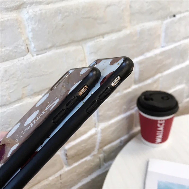 Блестящий волнистый Модный чехол для телефона iphone 8 7 Plus 6 6s эпоксидный X XR XS MAX 10