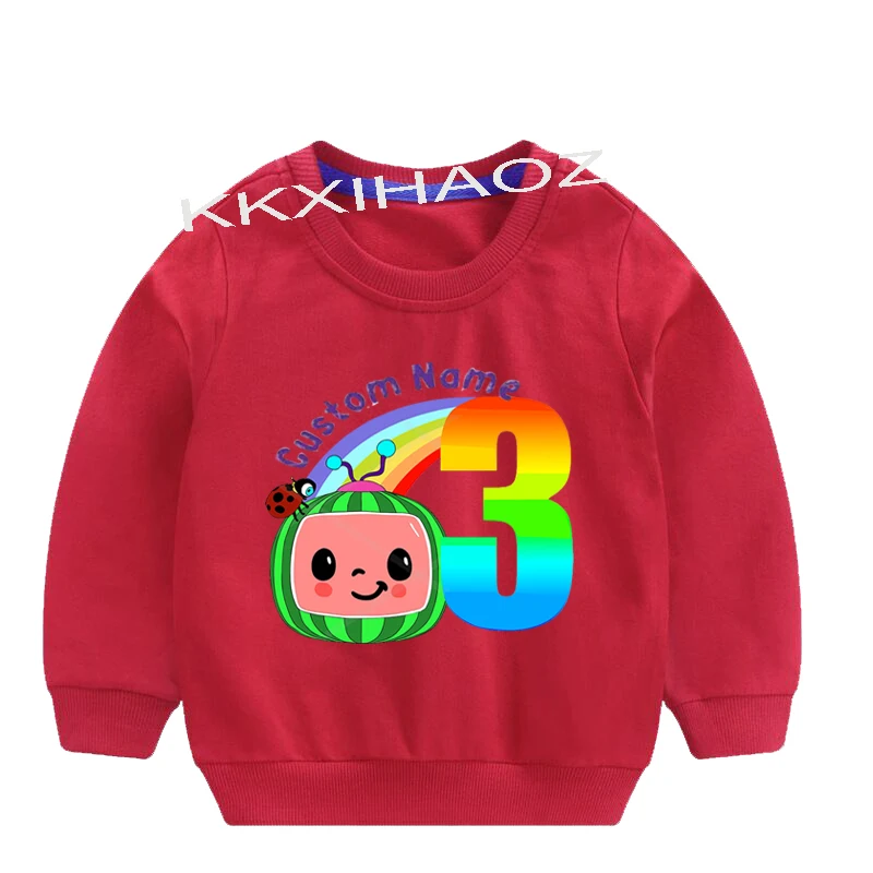 

Новый милый спортивный топ на раннюю зиму для мальчиков и девочек; Детский Повседневный свитер; Рубашка с длинными рукавами и принтом «Pochacco...