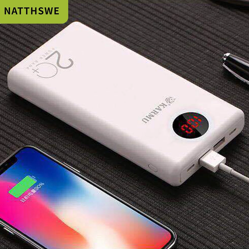NATTHSWE внешний аккумулятор 20000 мАч для iPhone samsung huawei type C PD Быстрая зарядка + быстрая 3 0