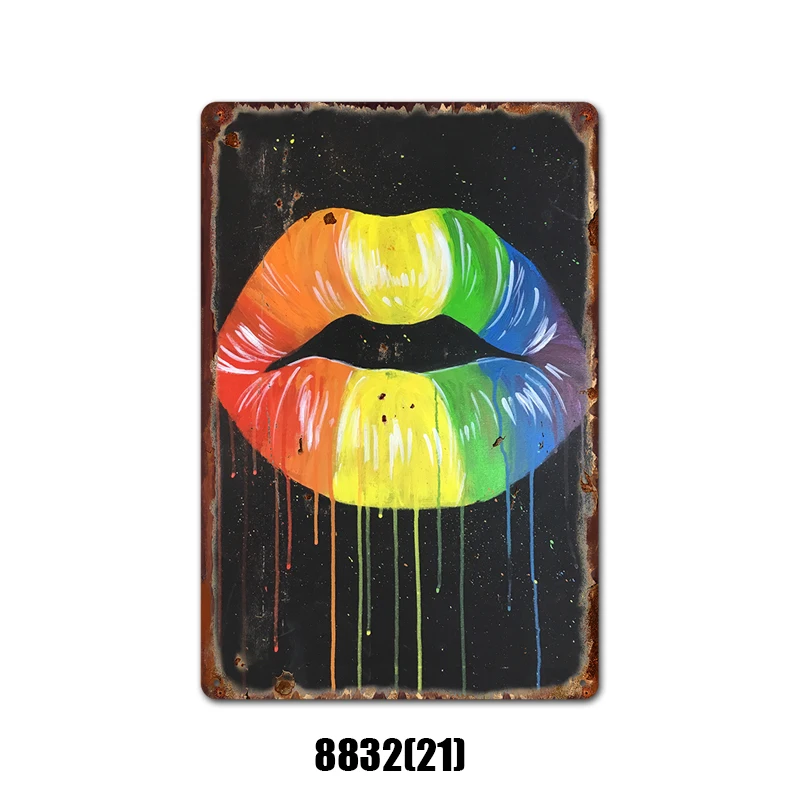 Винтажный постер хорошие девушки делают плохие дела металлические знаки в стиле