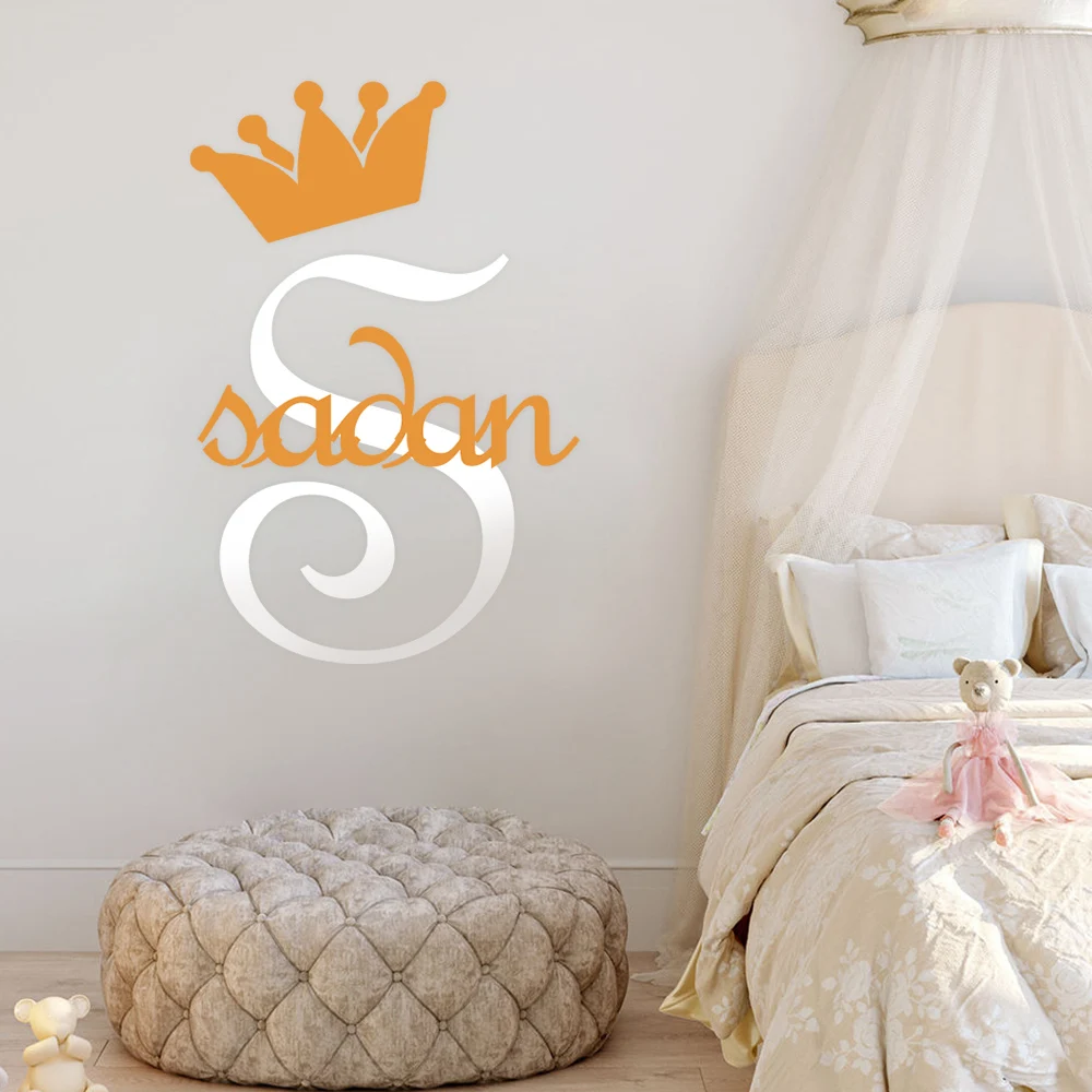 Наклейки на стену с именем клиента персонализированные наклейки для девочек