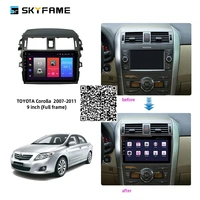 for toyota corolla 2007 2011 2 din car radio android multimedia player gps navigation ips screen dsp 9 inch