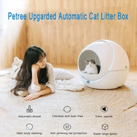 automatic smart cat litter box self cleaning wifi induction anti splash plastic cat toilet deodorant toilet training kat levert