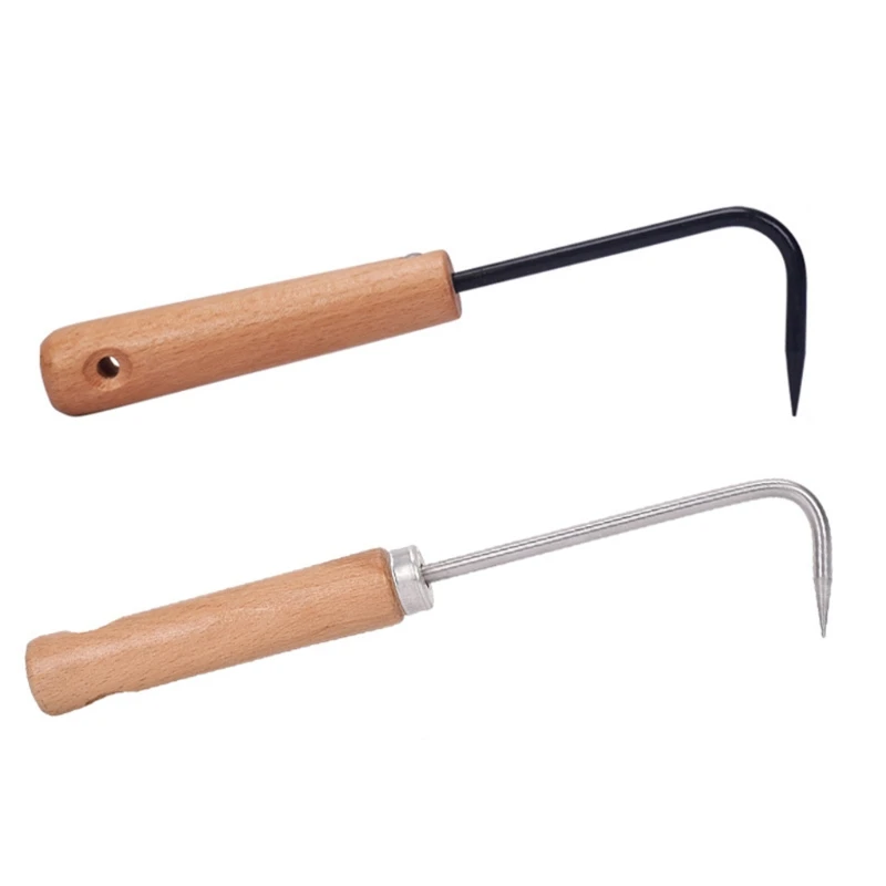 

Ручка с одним крючком для выжимания, инструмент для сада, для дома и улицы, для садового копания, культиватор, инструмент для удаления сорняк...