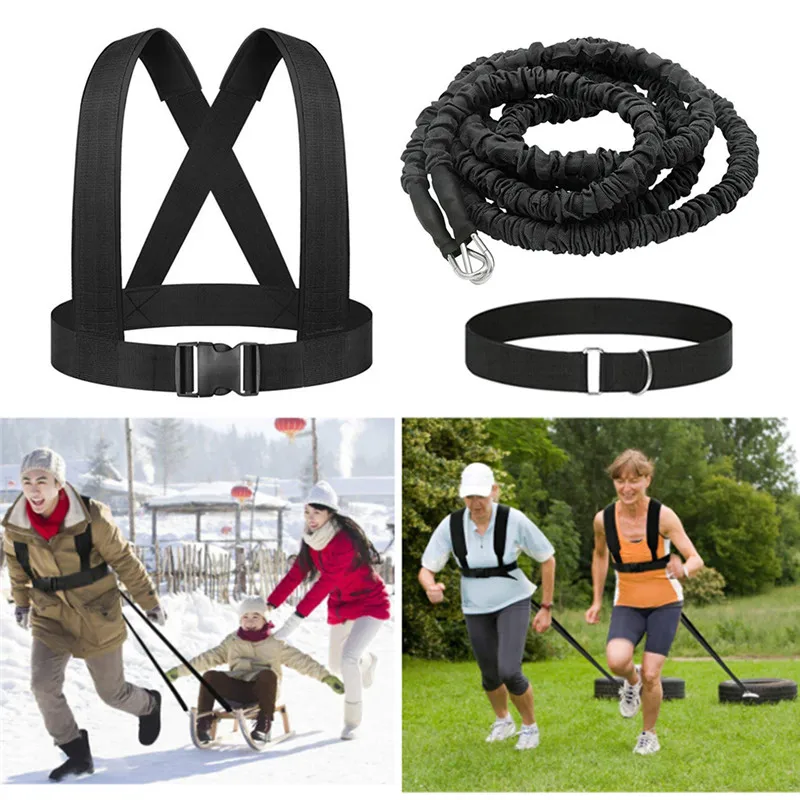 

Resistance Band Bungee Fitness Speeds Trainer for Agility Running Training Sprint Workout Latex Gym Ropes Exercise Equipment New