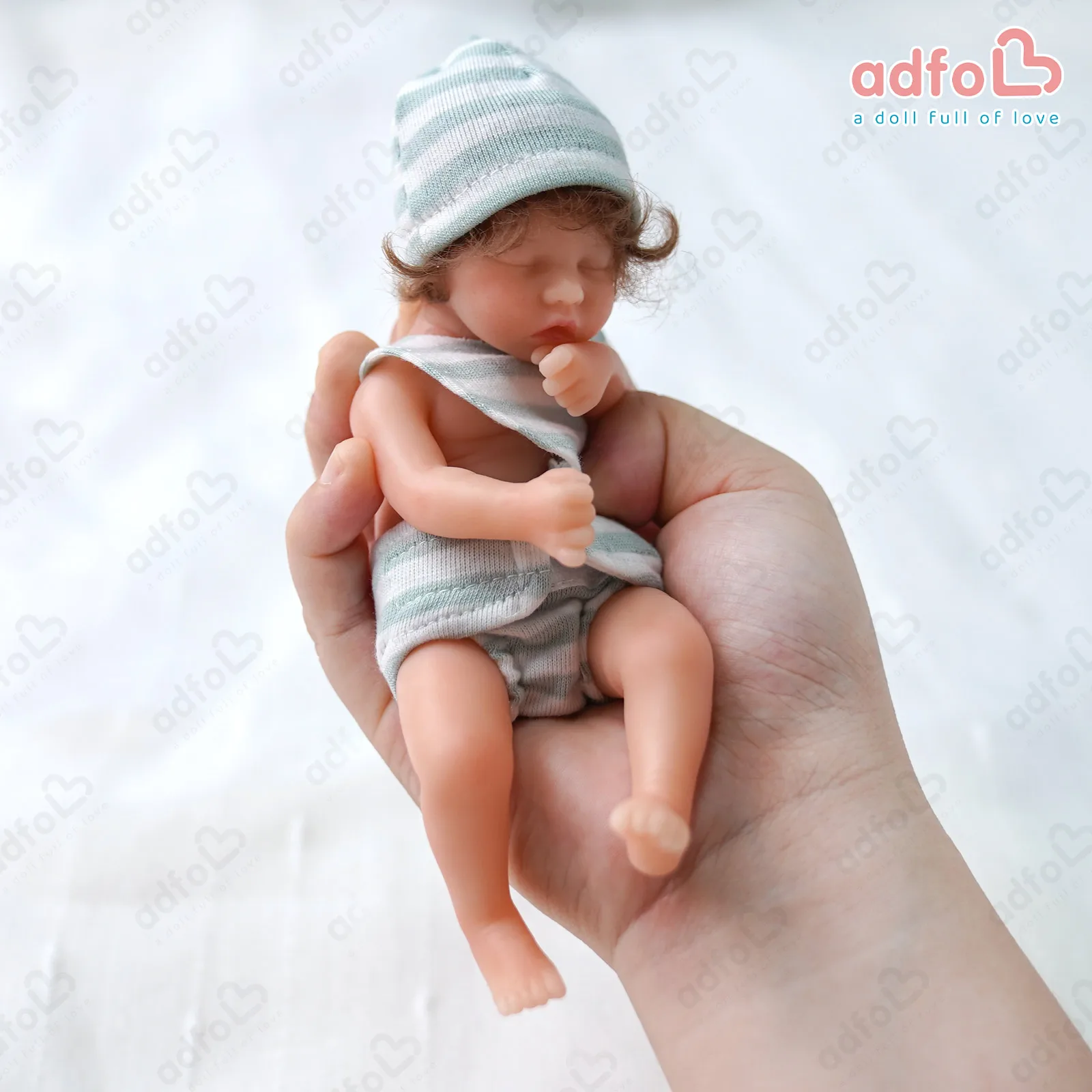 

Кукла-реборн детская из силикона, 6 дюймов, 15 см, ADFO
