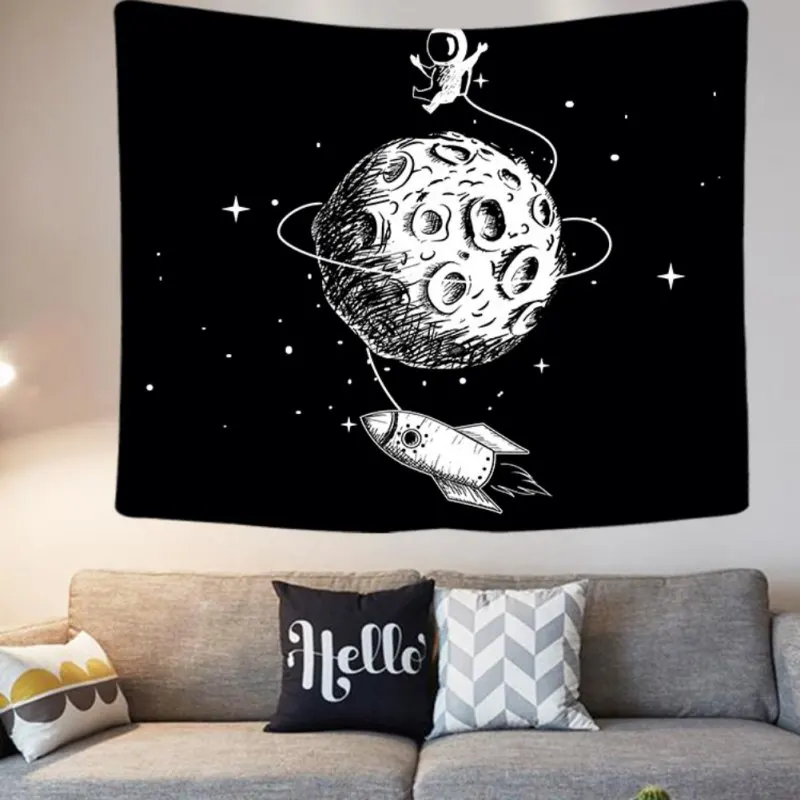 

Cartoon background cloth home dormitory decoration tapestry simple creative personality mural tapestry beach towel (sanded hair)