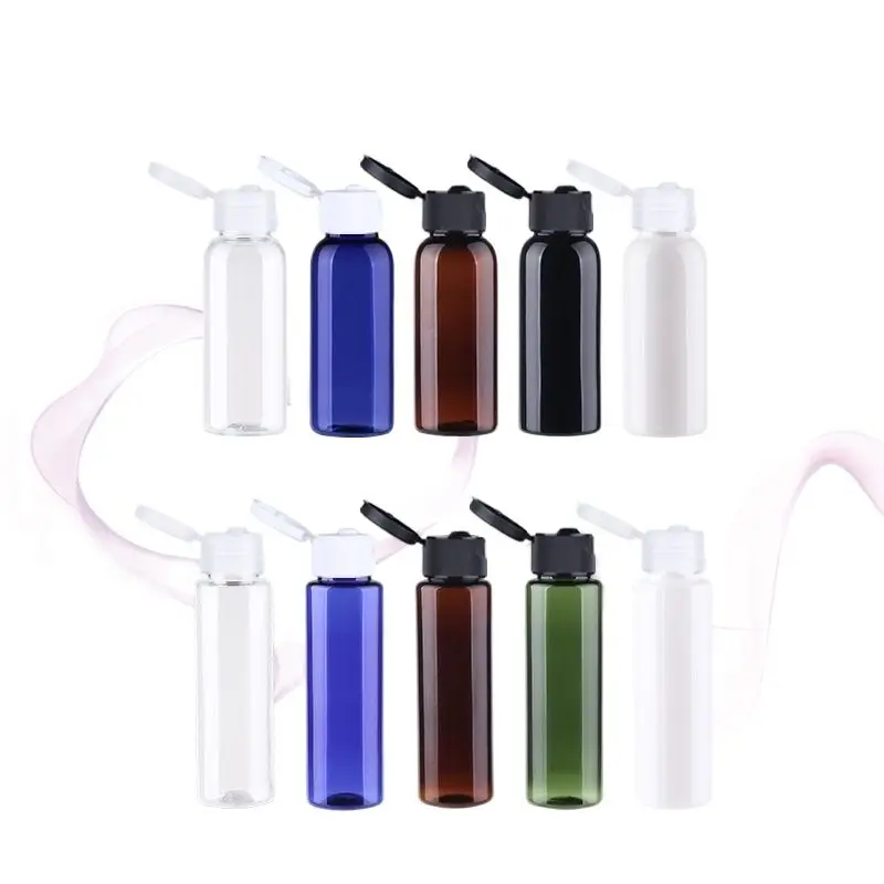 

30ml Few Color Plastic PET Bottle Flip Lid lotion emulsion serumToner Toilet Flower Water Perfume Alcohol Skin Purified Packing