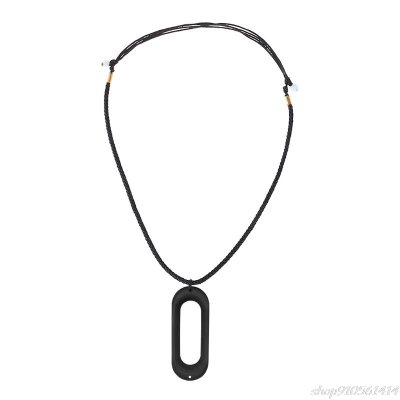 Силиконовый чехол с двумя отверстиями ожерельем шнурком украшение для xiaomi Mi Band 4/3