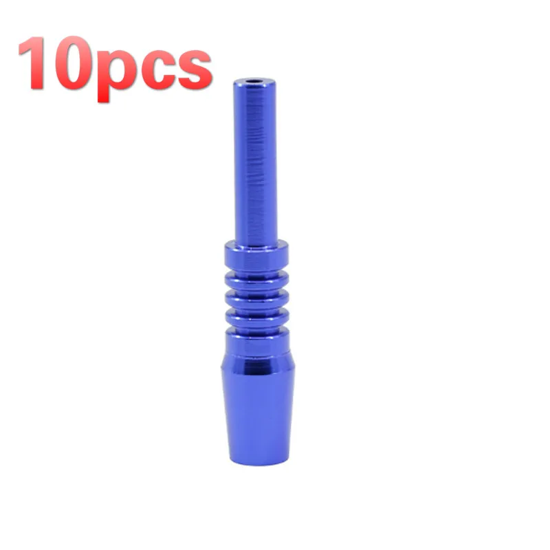 

10PCS 7CM Multicolor Aluminum Alloy Pipe Portable Straight Type Thread Smoking Tobacco Pipe