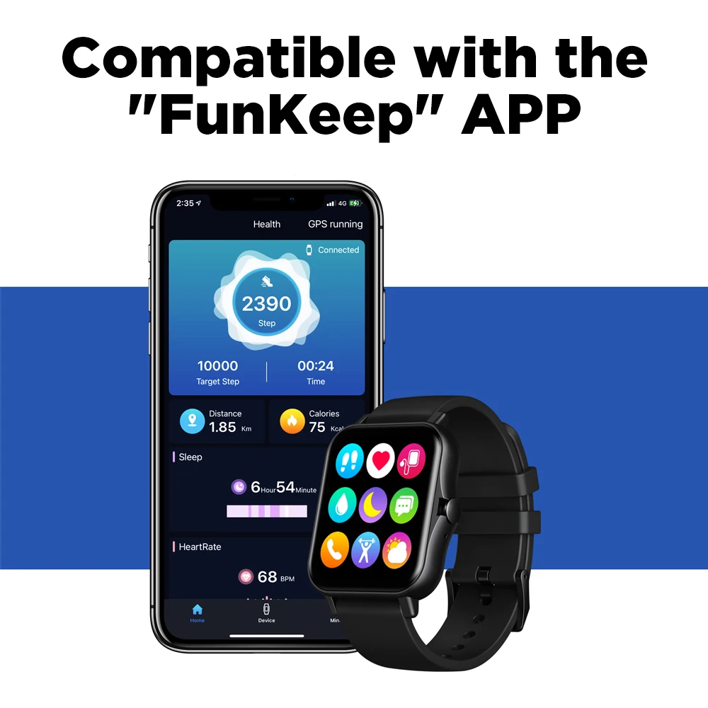 new 2021 zeblaze gts 2 smart watch music player receivemake call heart rate long battery life smartwatch for android ios phone free global shipping