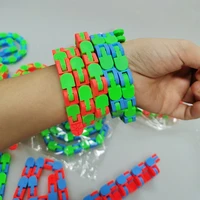 4824sessions chain bracelets stress relief snake fidget toy wacky tracks multicolor wacky tracks chain squeeze toys