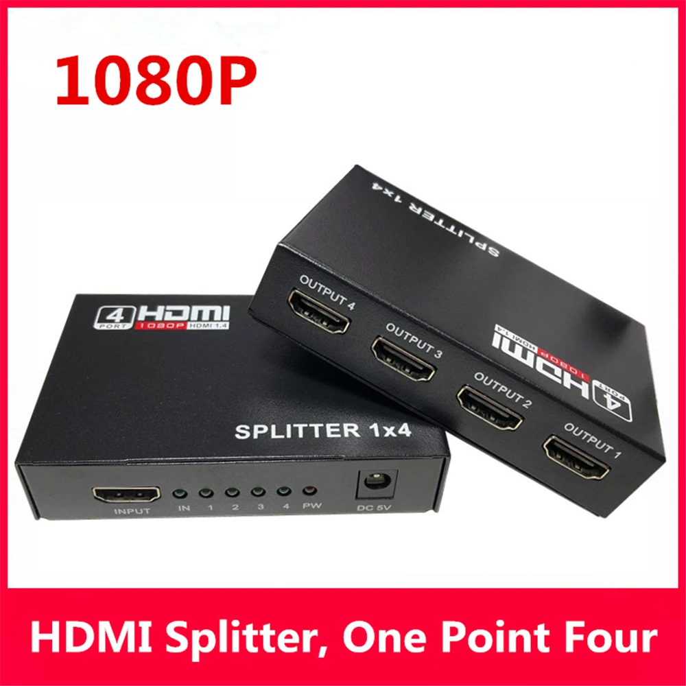 HDMI сплиттер аудио видео конвертер 1080P 1 в 4 выход для ТВ STB Box PS4 DVD компьютера к